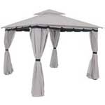 Low Cost Gazebo with Curtains and Screens