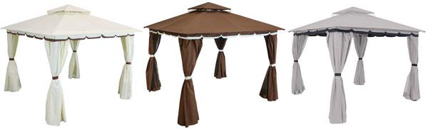 Hot Tub Gazebo Colors: Cream, Grey and Brown