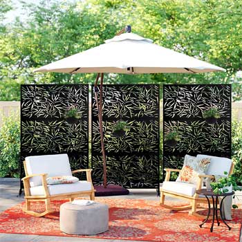 Mobile Outdoor Privacy Panels to Screen Hot Tub