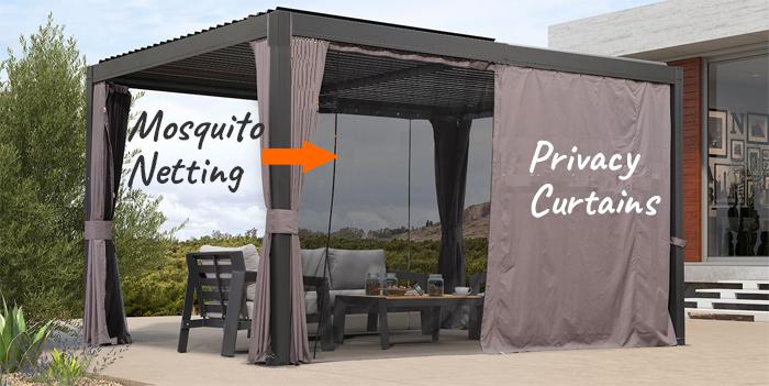 Gazebo with Retractable Roof