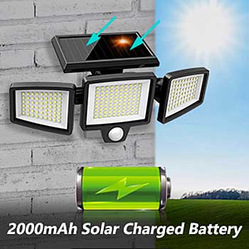 Solar Motion Sensor Lights Don't Need Wiring - They Get Power from the Sun